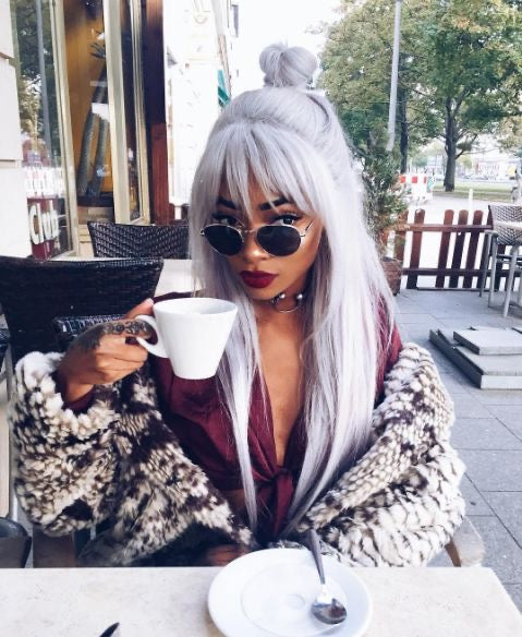 41 Trendy Grey Wispy Hair Bangs Hairstyles Idea for Women