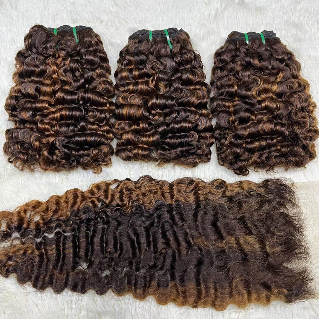 #4/27 Burmese Curl Hair Super Double Draw Hair SDD Curly for Black Women