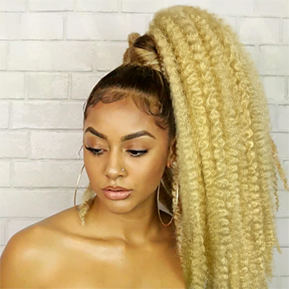 Marley Hair Drawstring Ponytail 18inch Afro Kinky Jamaican Twist Ponytail