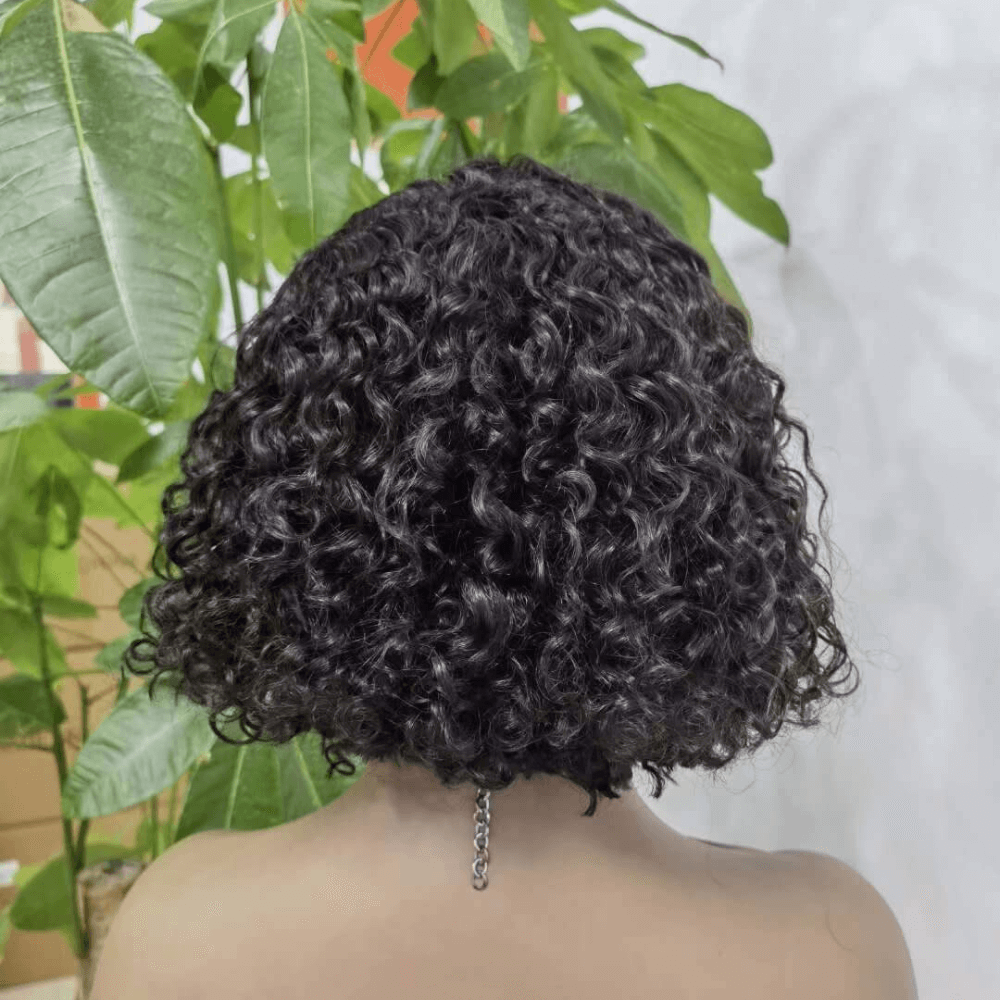 Short curly 360 sales wigs