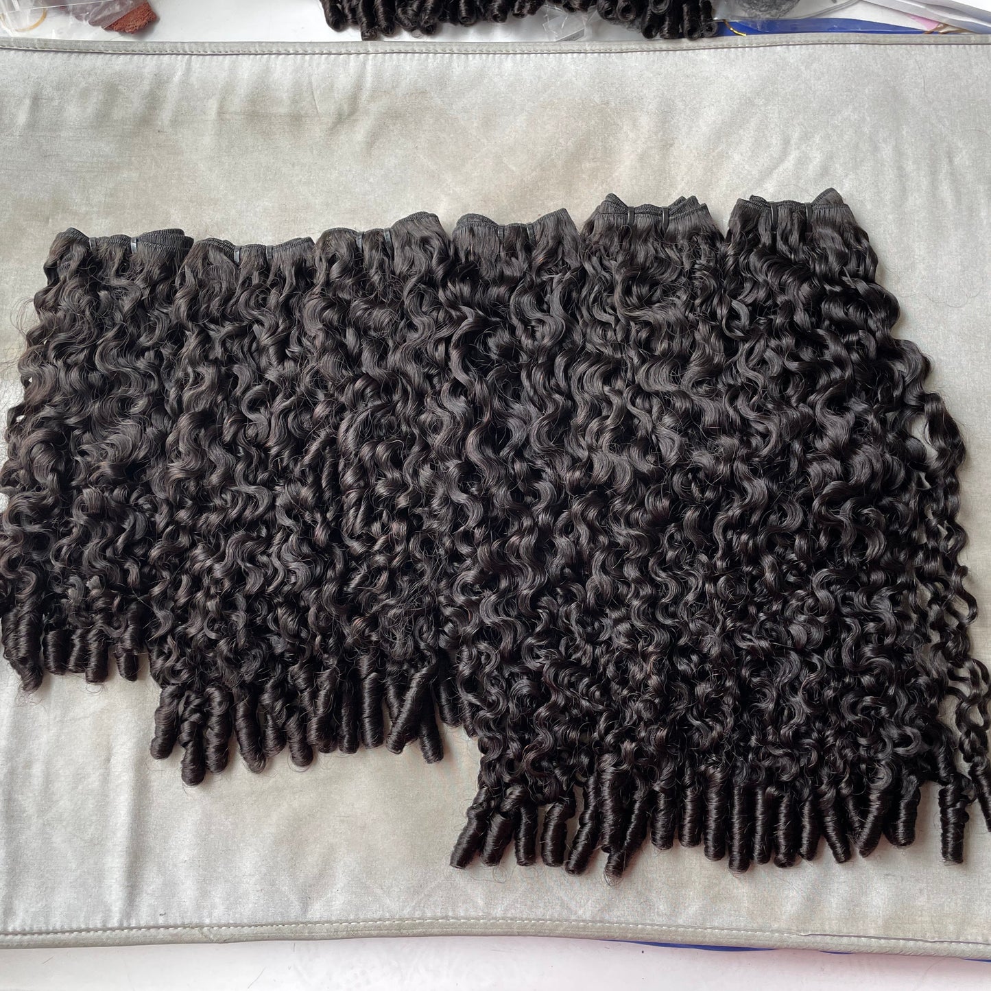 Raw Hair Burmese Curly Hair Bundles 14A Grade 3C/4A Curly with Spiral Ends for Black Women