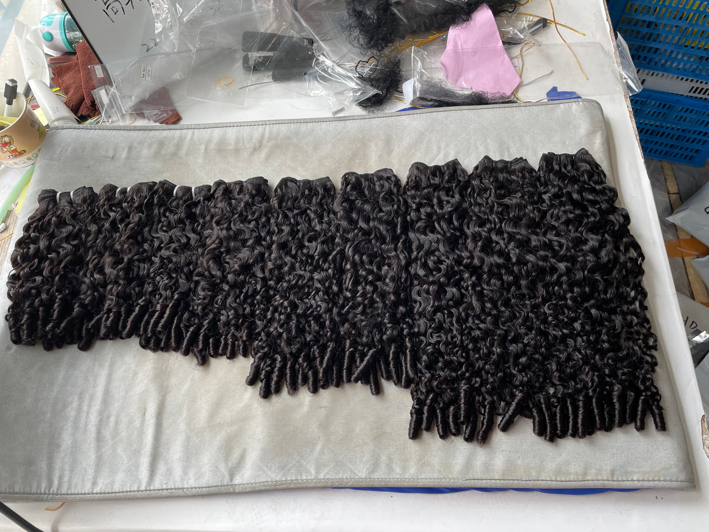 Raw Hair Burmese Curly Hair Bundles 14A Grade 3C/4A Curly with Spiral Ends for Black Women
