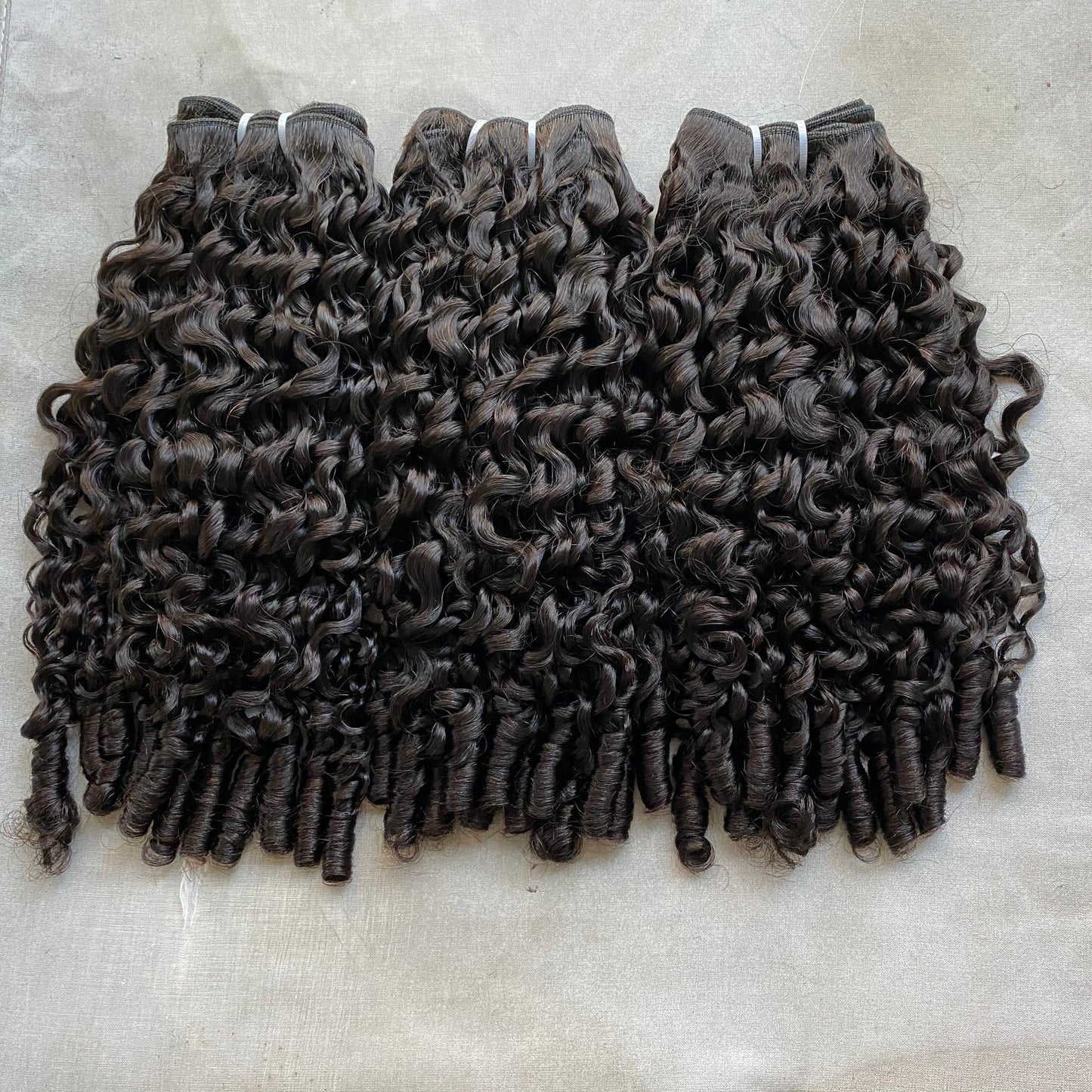 Raw Hair Burmese Curly Hair Bundles 14A Grade 3C/4A Curly with Spiral Ends for Black Women