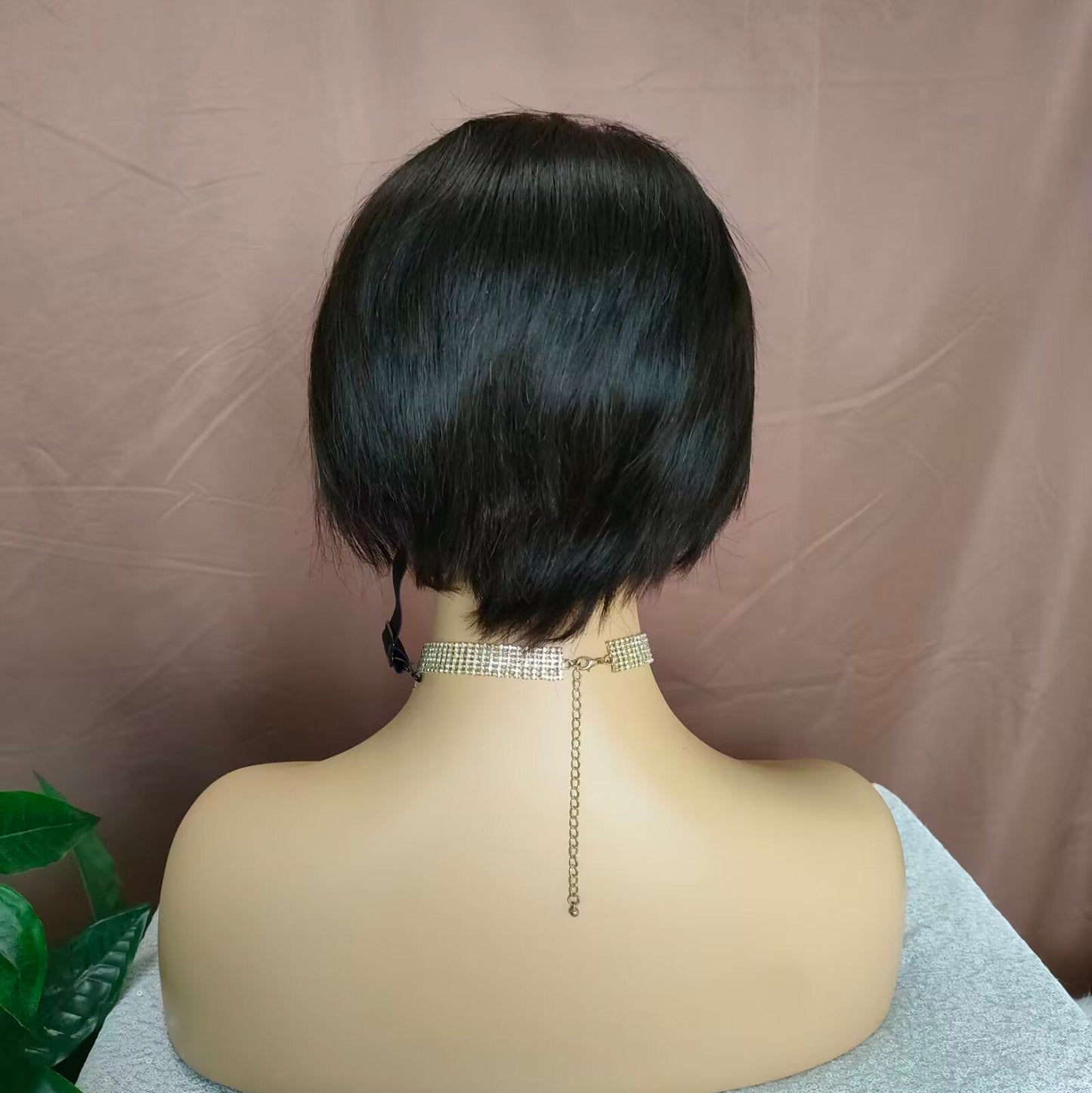 Best Pixie Cut Wigs for African American Human Hair Lace frontal Black Color