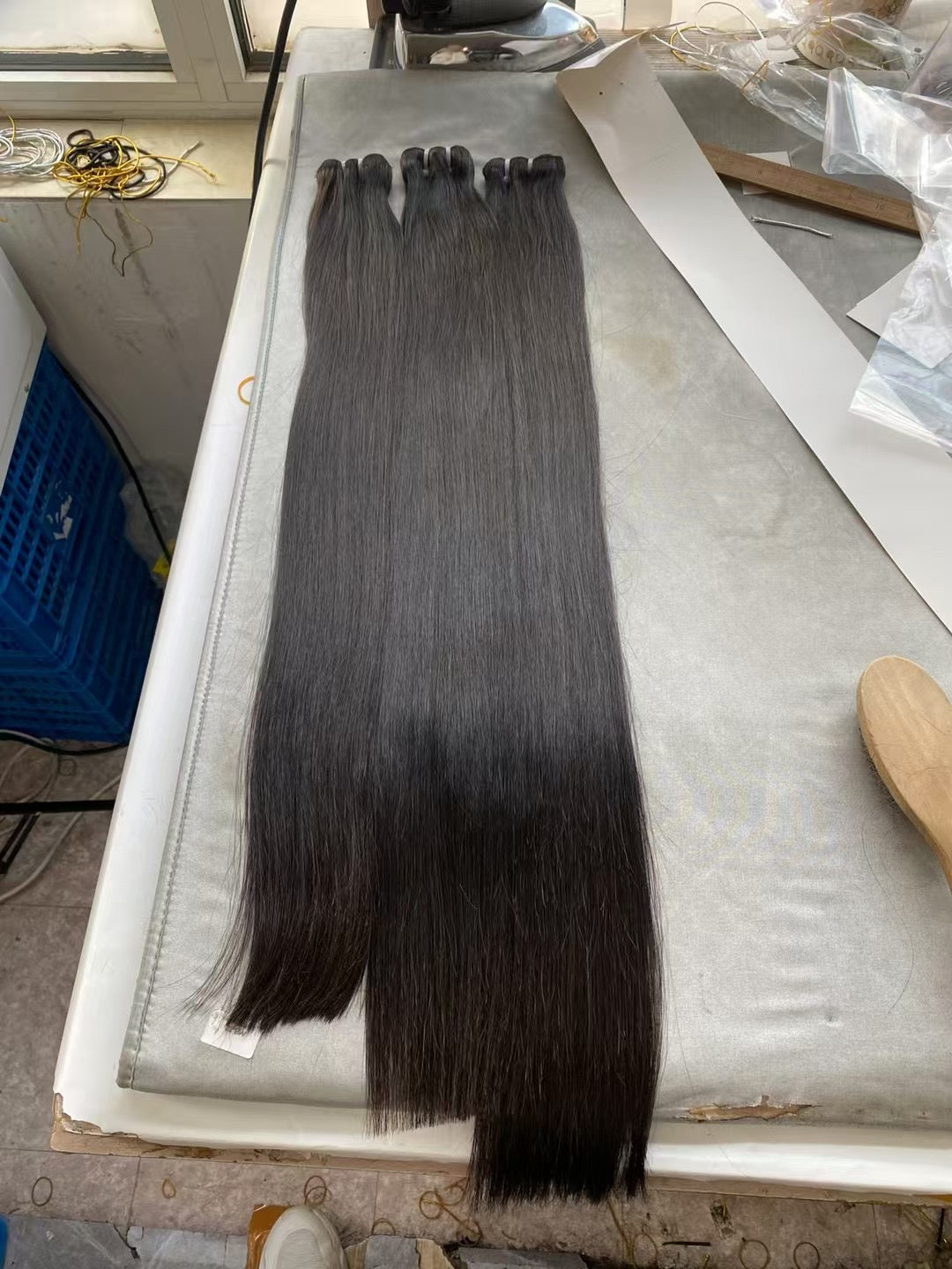 Raw Unprocessed Human Hair Straight 14A Grade Super Double Draw Hair 3pc Deal for Black Women