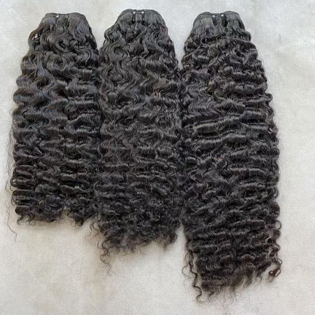 Raw Burmese Curly Unprocessed Human Hair 14A Grade 3pc Deal for Black Women
