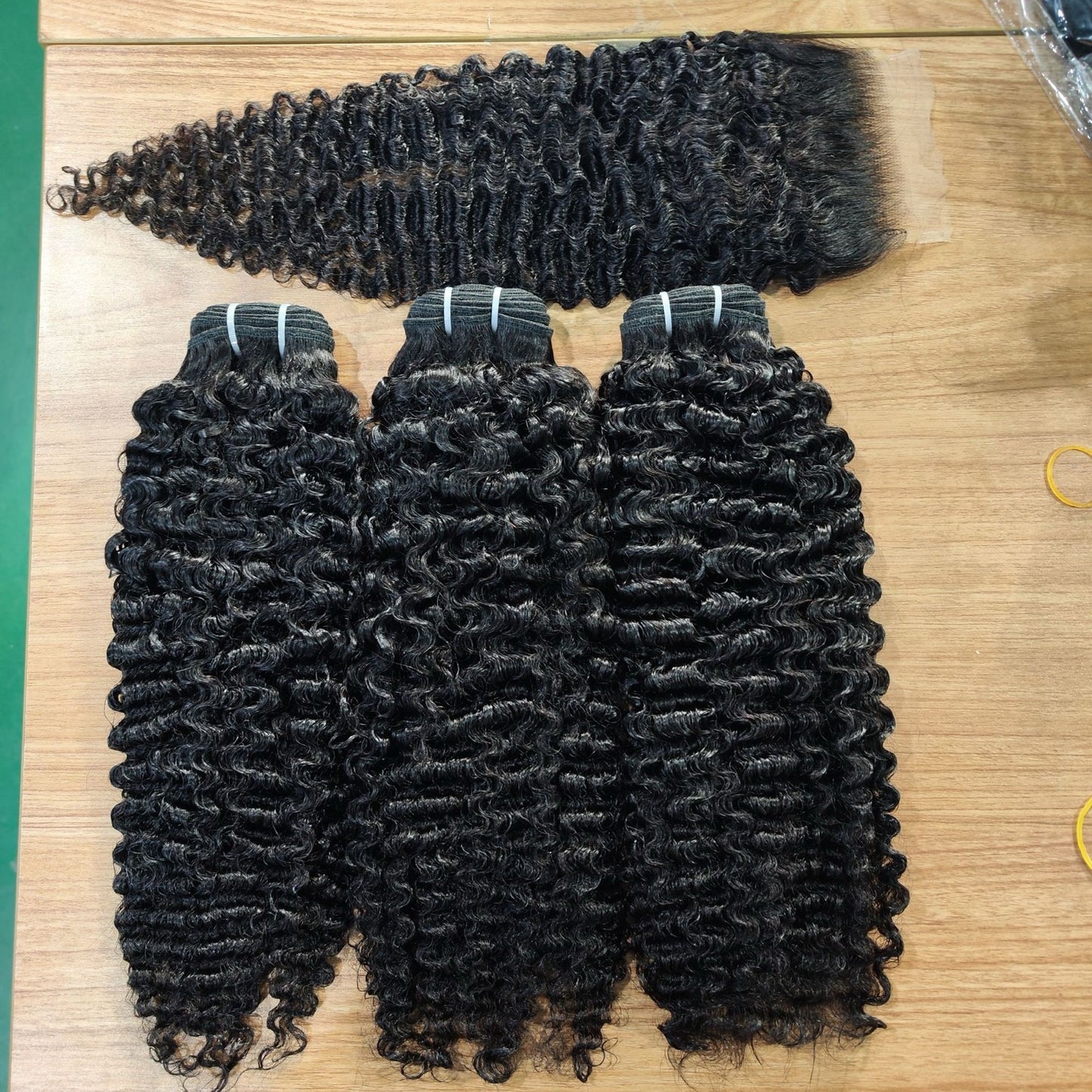 Burmese Curl Hair Bundle 10A Grade Double Draw Hair Curl 3pc for Black Women