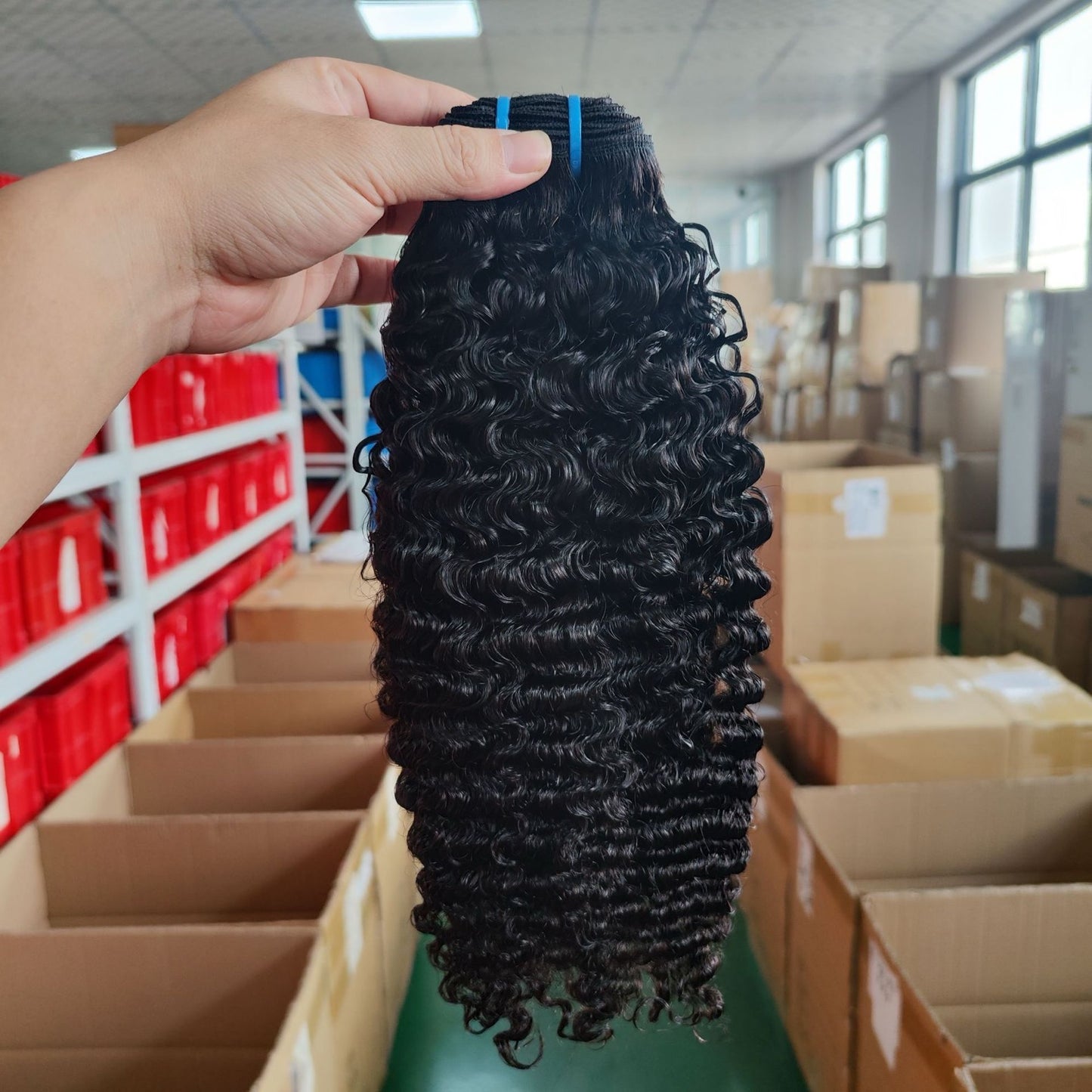 Burmese Curl Hair Bundle 10A Grade Double Draw Hair Curl 3pc for Black Women