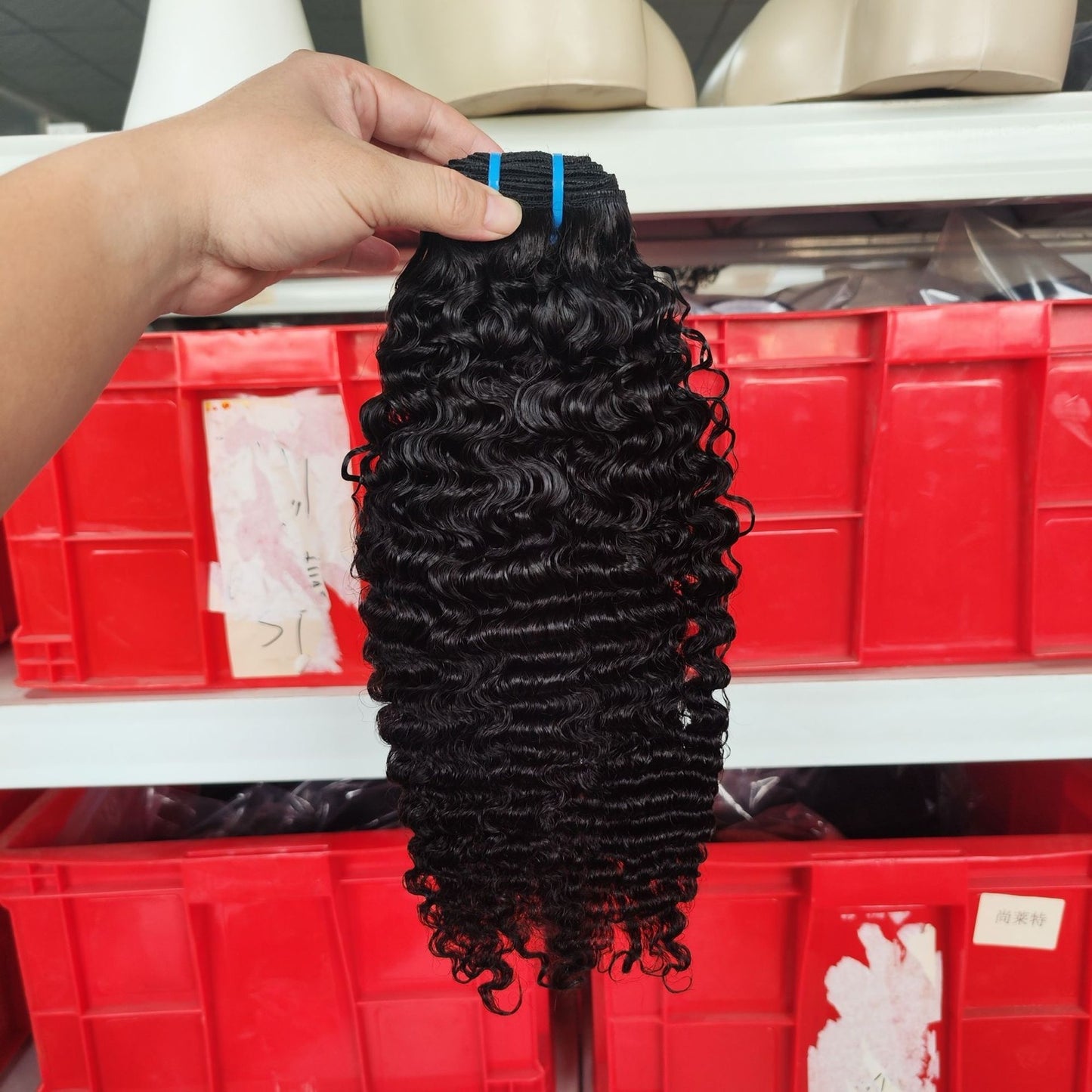 Burmese Curl Hair Bundle 10A Grade Double Draw Hair Curl 3pc for Black Women