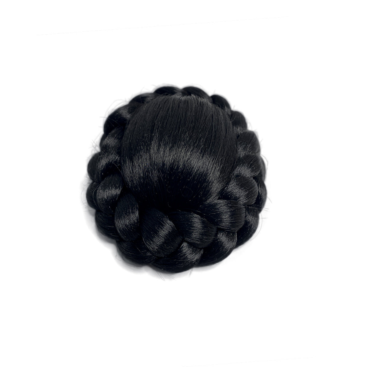 VAVANGA Large Size Braided Hair Buns Clip in Hairpiece Twisted Bun Clip on Messy Bun Hair Donut Black Updo Chignon Bun Ponytail Extension Hair Piece for Women