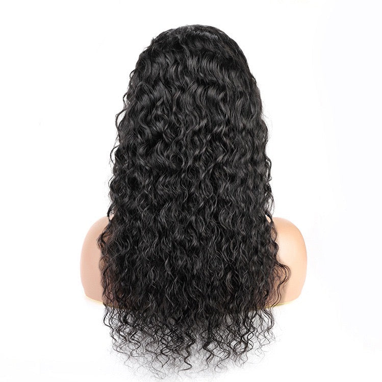 5x5 Lace Closure Wig Water Wave Human Hair 150% Density for Black Women