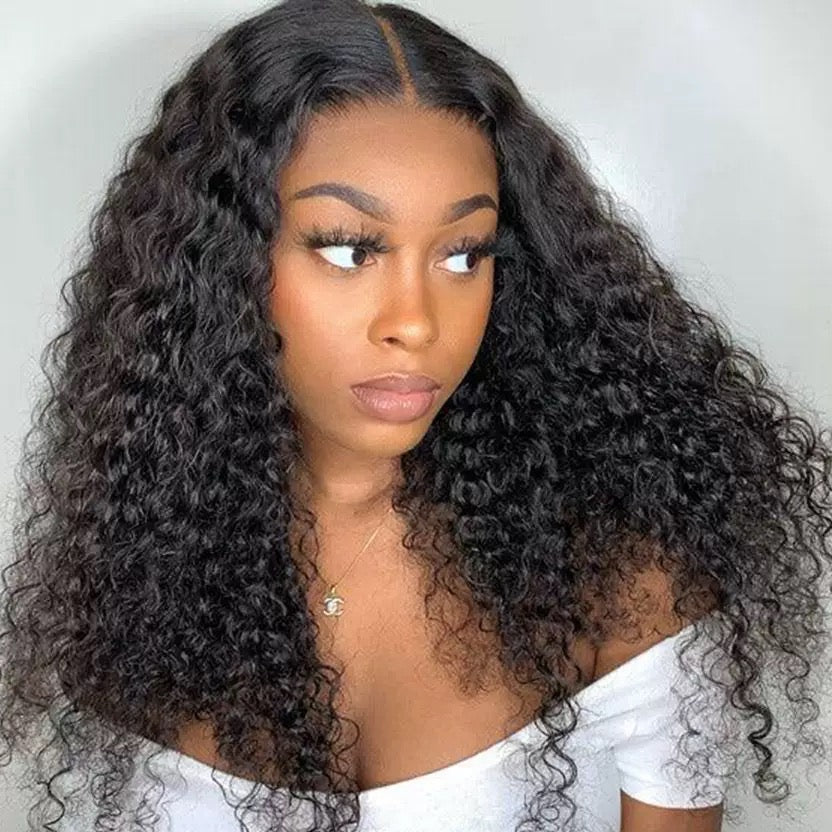 5x5 Lace Closure Wig Water Wave Human Hair 150% Density for Black Women