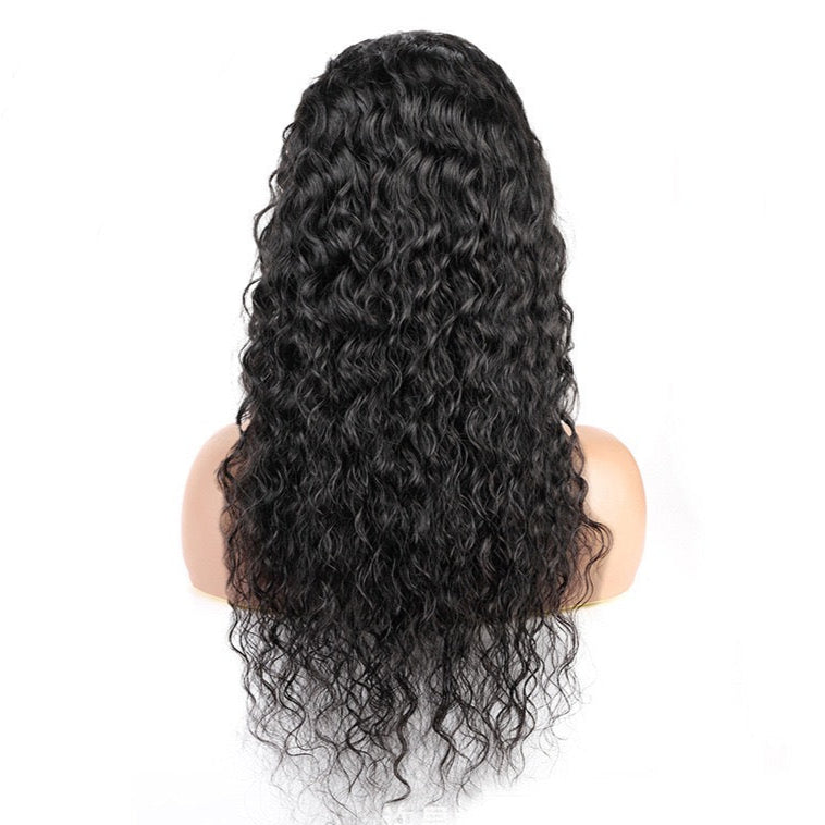 4x4 Lace Closure Wig Water Wave Human Hair 150% Density for Black Women