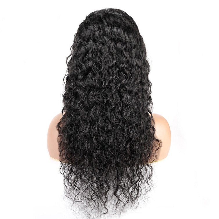 4x4 Lace Closure Wig Water Wave Human Hair 150% Density for Black Women