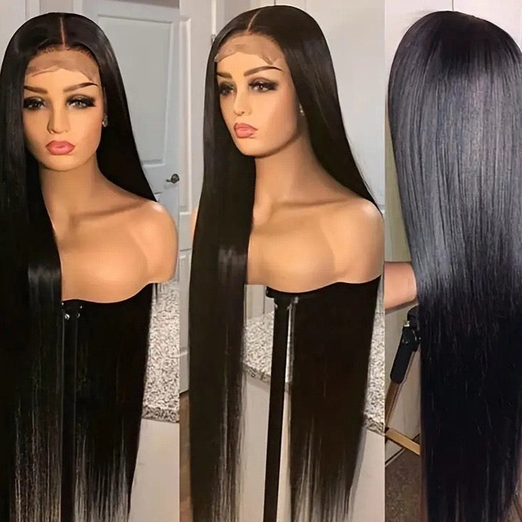6x6 Lace Closure Wig Human Hair Straight 150% Density for Black Women
