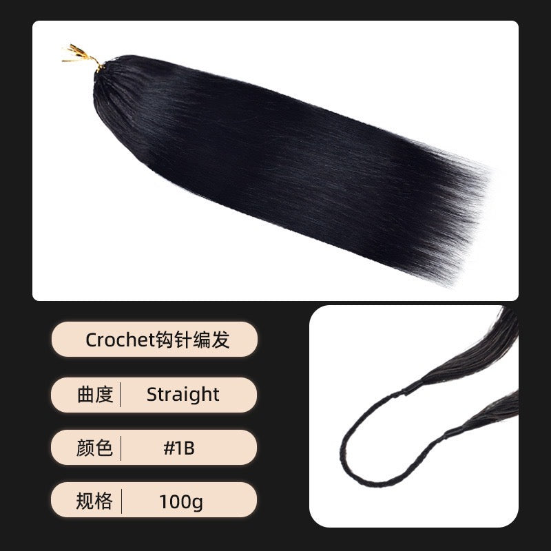 human crochet hair extension Pre-Separated Crochet Hair Reusable Micro Twists