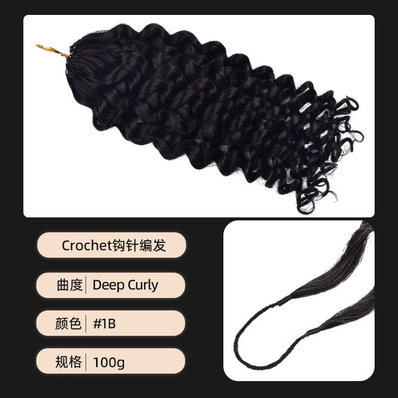 human crochet hair extension Pre-Separated Crochet Hair Reusable Micro Twists