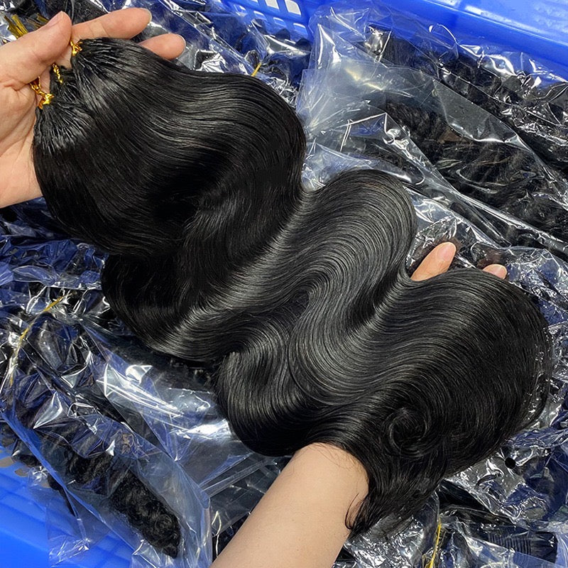 human crochet hair extension Pre-Separated Crochet Hair Reusable Micro Twists