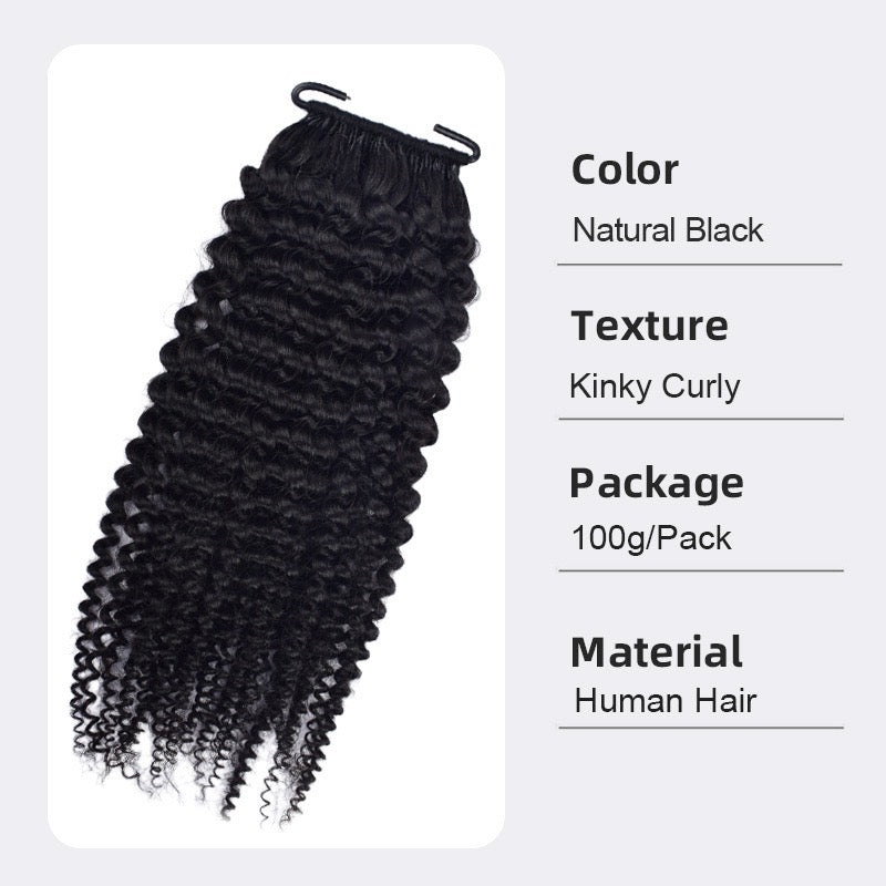 Human crochet hair extension Pre-Separated Crochet Hair Reusable Micro Twists