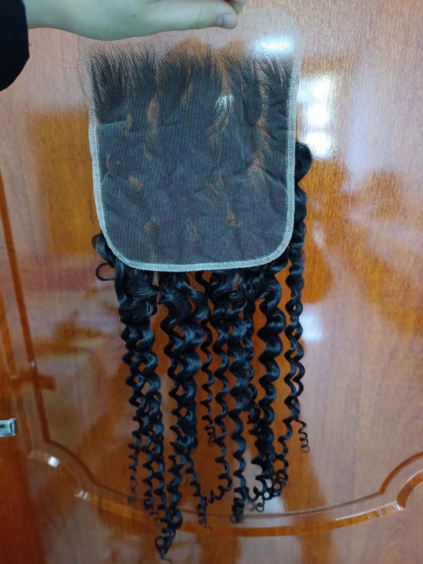 HD Lace Closure Kinky Curl 4x4 Brazilian Human Hair for Black Women