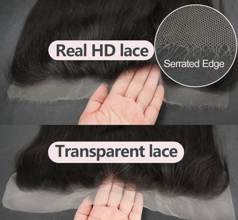 HD Lace Closure Deep Wave 4x4 Transparent Lace Closure Human Hair