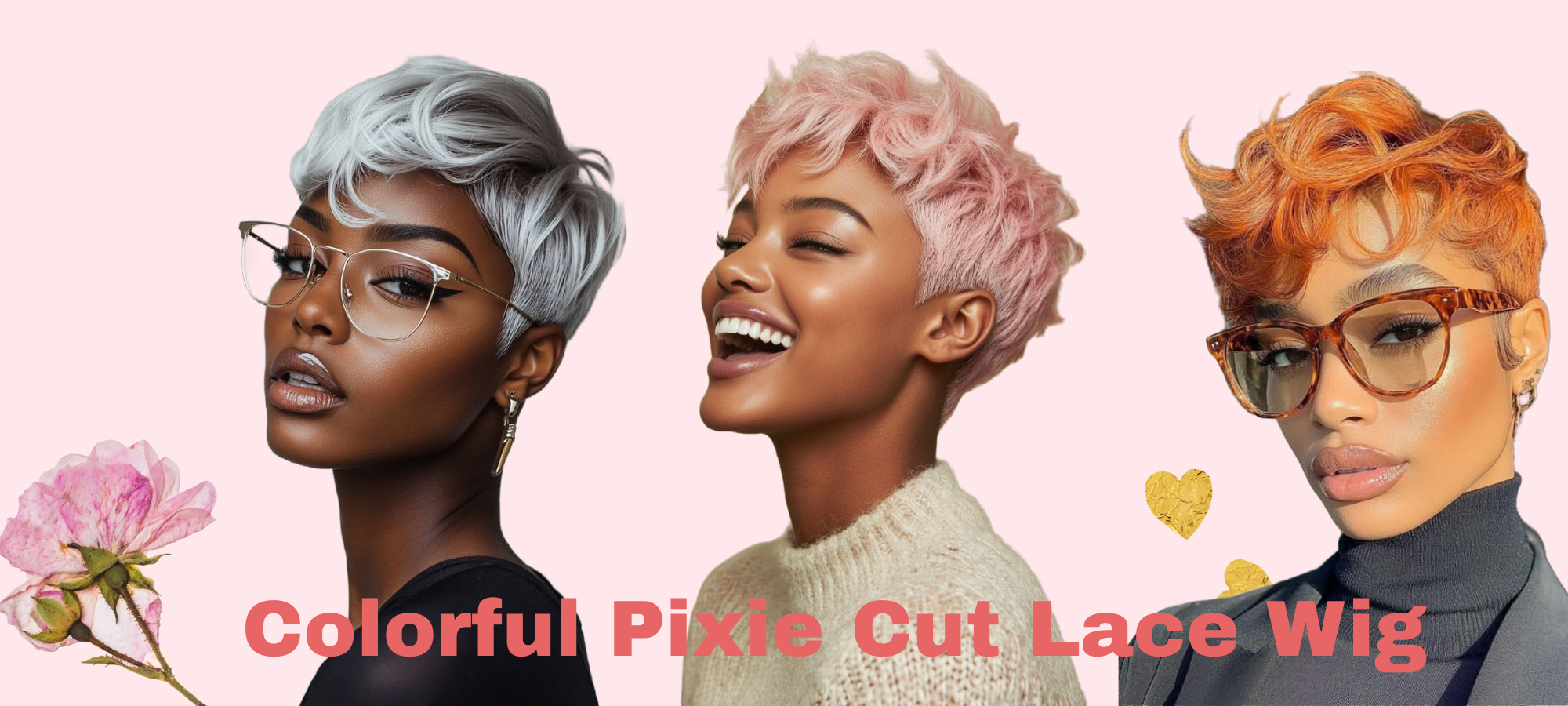 pixie cut lace wig human hair for black women
