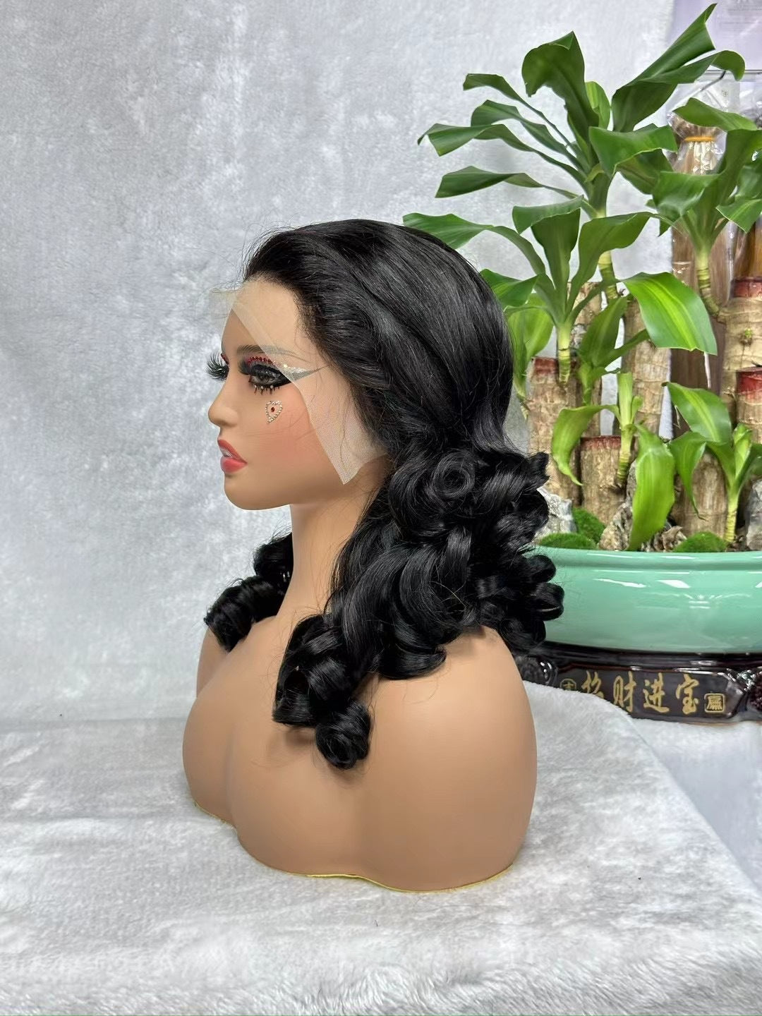 Double Draw Lace Frontal Loose Wave Wig 18inch 300% Density for Black Women