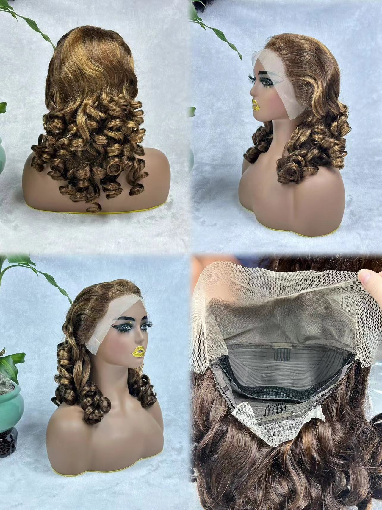 Double Draw Lace Frontal Loose Wave Wig 18inch 300% Density for Black Women