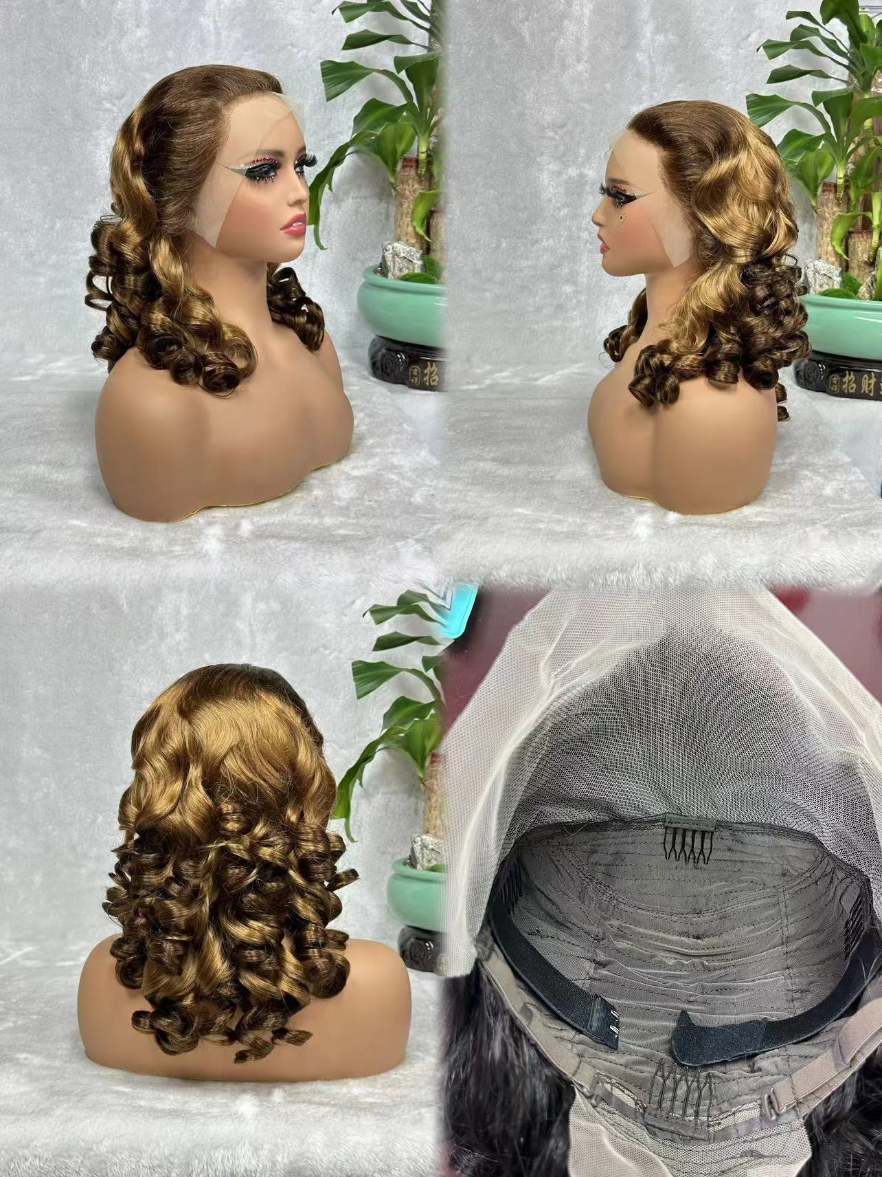 Double Draw Lace Frontal Loose Wave Wig 18inch 300% Density for Black Women