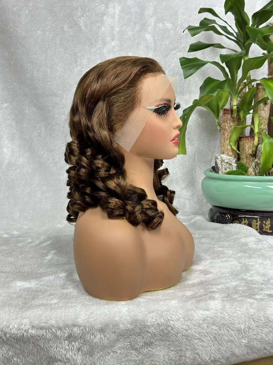 Double Draw Lace Frontal Loose Wave Wig 18inch 300% Density for Black Women
