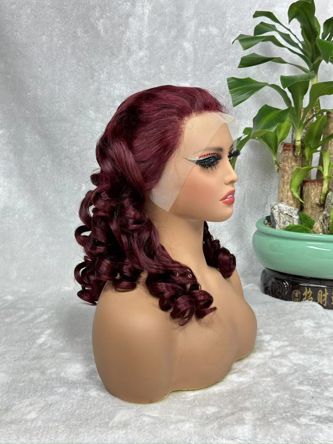 Double Draw Lace Frontal Loose Wave Wig 18inch 300% Density for Black Women
