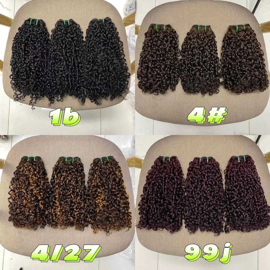 14A SDD Super Double Draw Pixie Curl Virgin Human Hair Bundle for Black Women