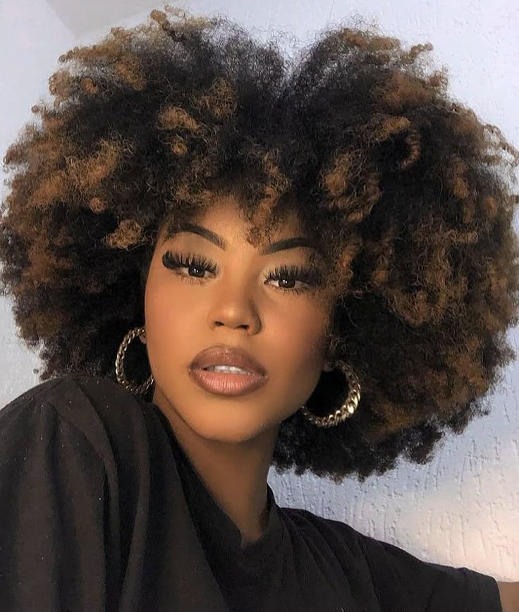 Highlight Afro Wig Human Hair Short Afro Kinky Curly Wig for Black Women
