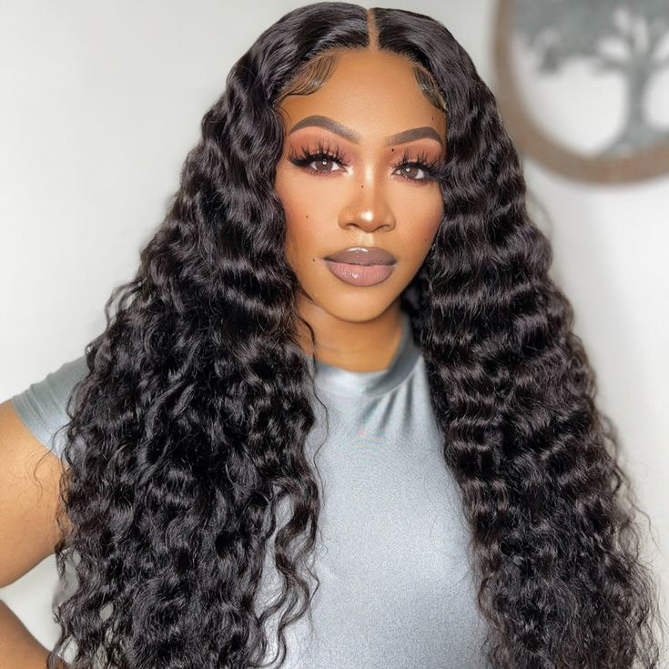 Raw Deep Wave Hair Raw Curly Hair 14A Unprocessed Human Hair 3pc Deal for Black Women
