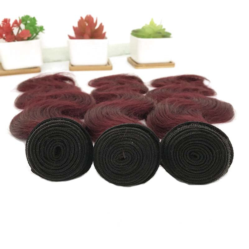 1b99J human hair waves for African American