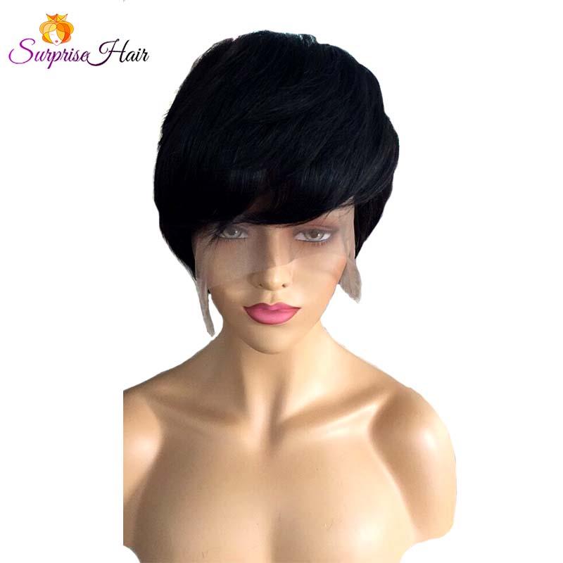new short pixie cut human hair wig for sale 