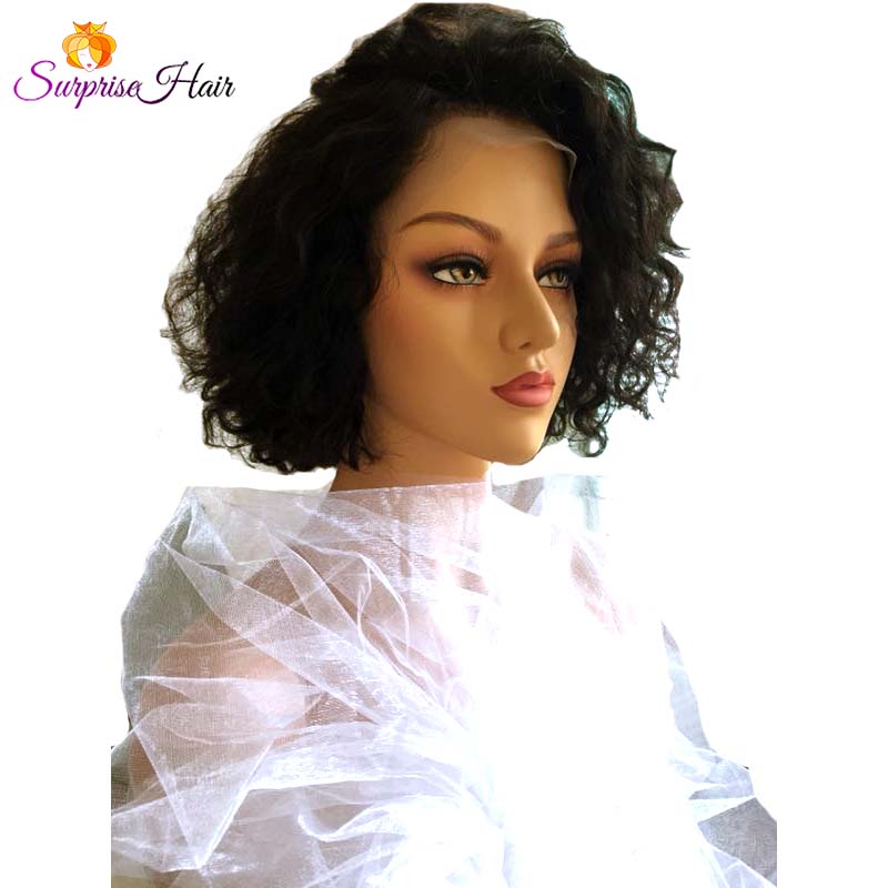 Middle Length Wave Bob pixie cut Lace Wig