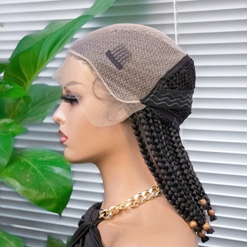 14 Inch Short Bob Wig Braided Wigs Synthetic Braiding Hair for Black Women