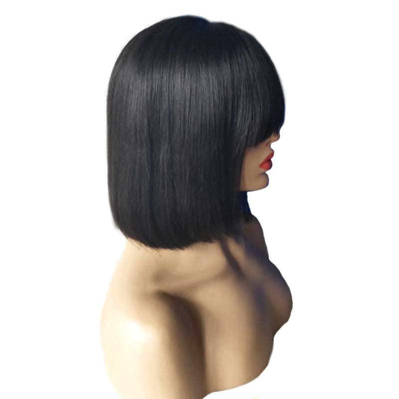 lace front wig bob with bang