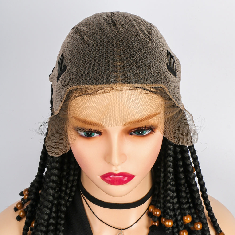 14 Inch Short Bob Wig Braided Wigs Synthetic Braiding Hair for Black Women
