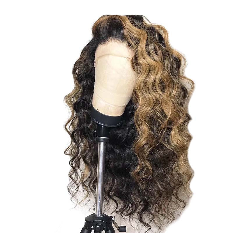 mixed color wave wig