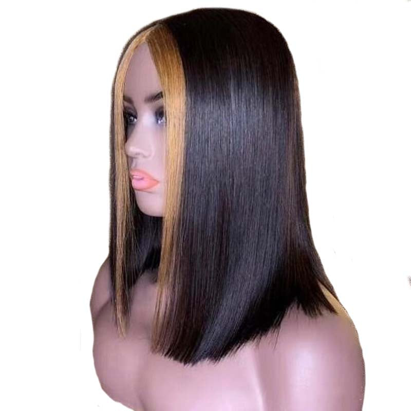 mixed color lace wig bob