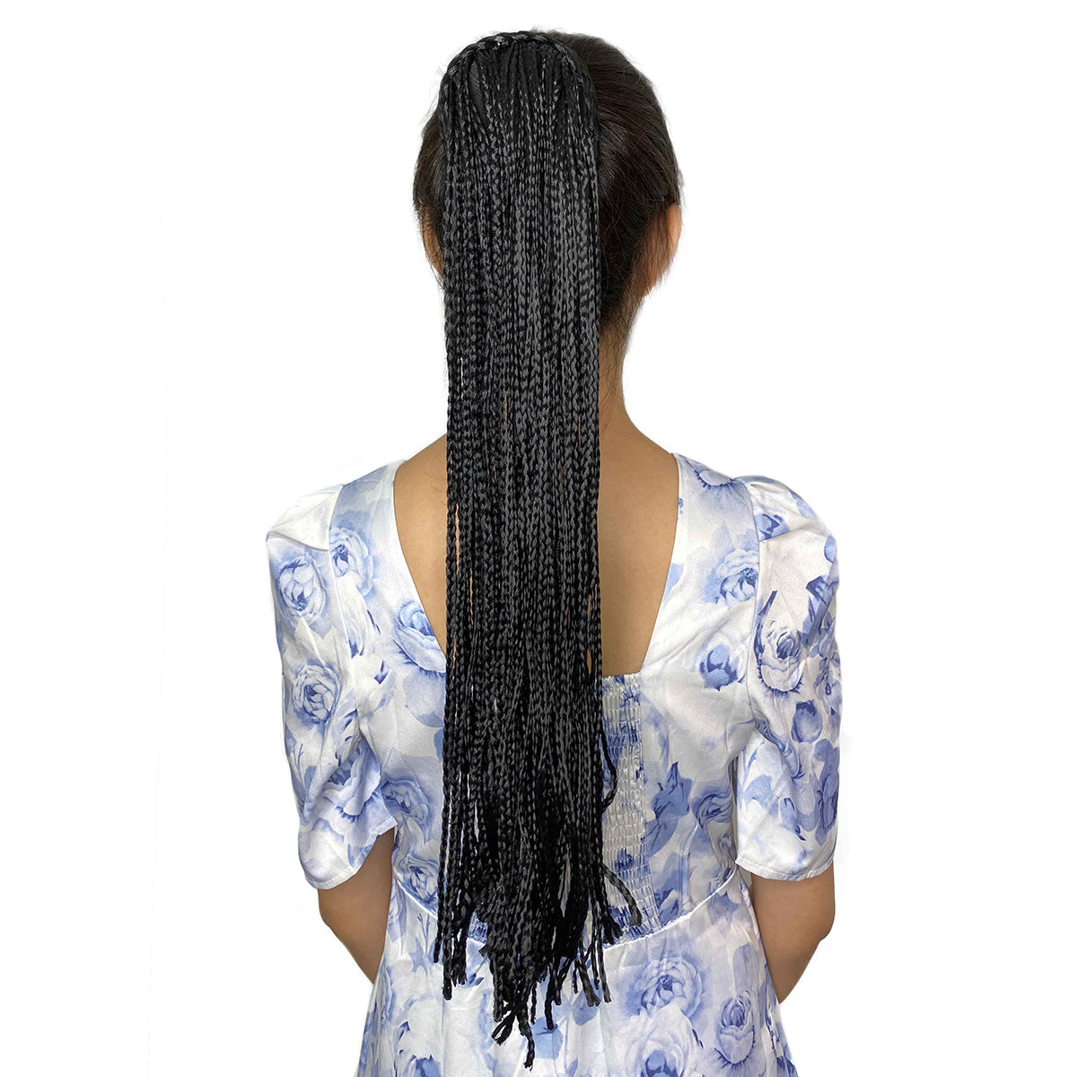 Micro Box Braided Ponytail Drawstring Hair Extension