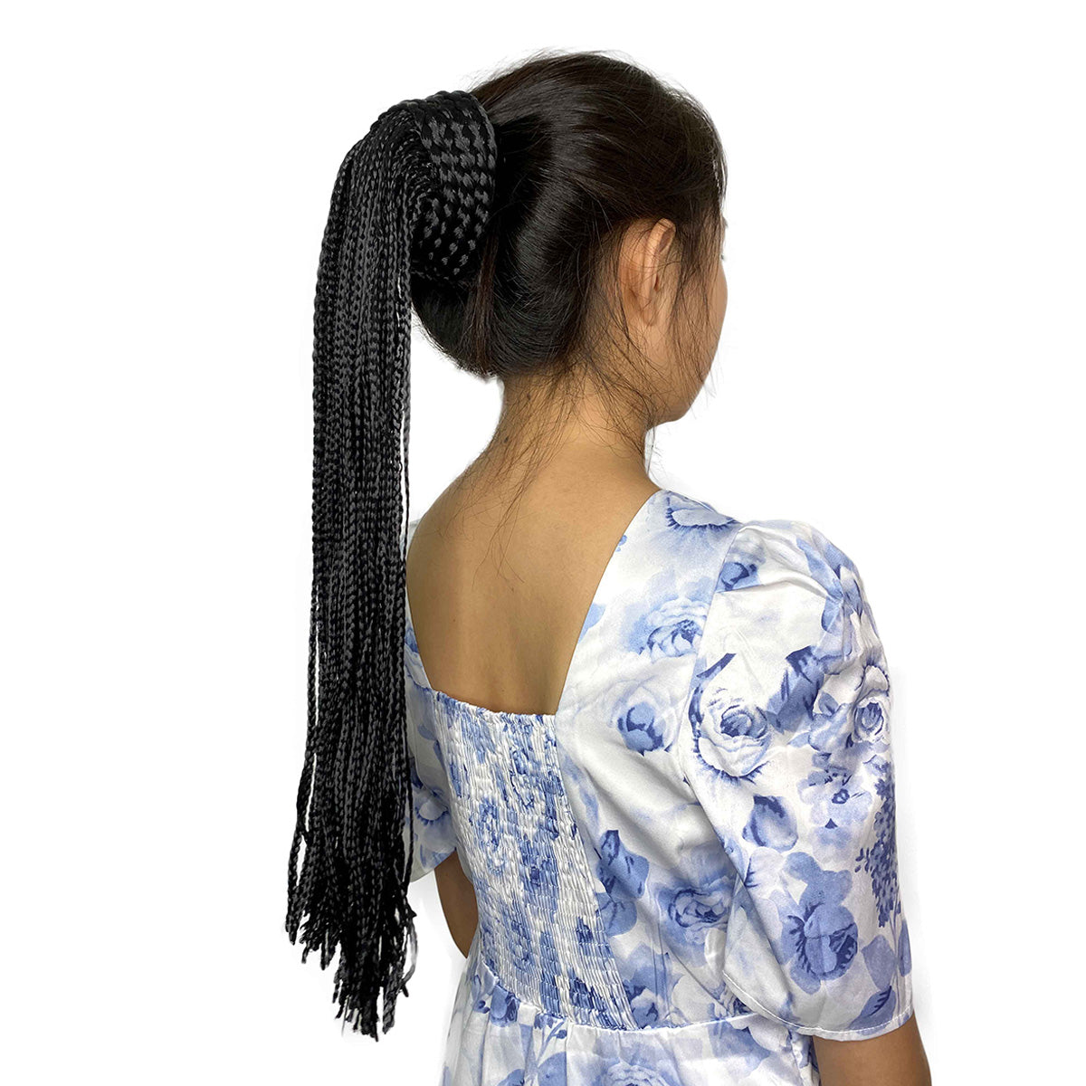 Micro Box Braided Ponytail Drawstring