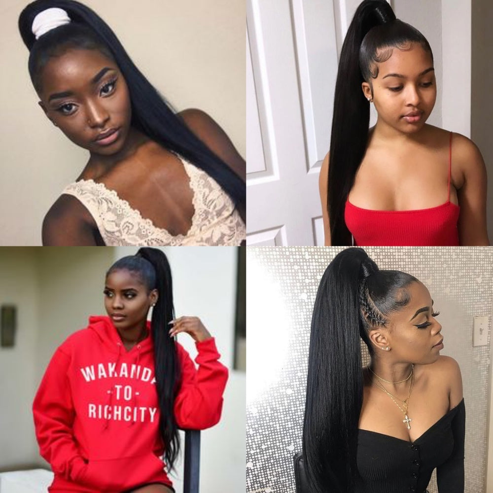 30inch long ponytail
