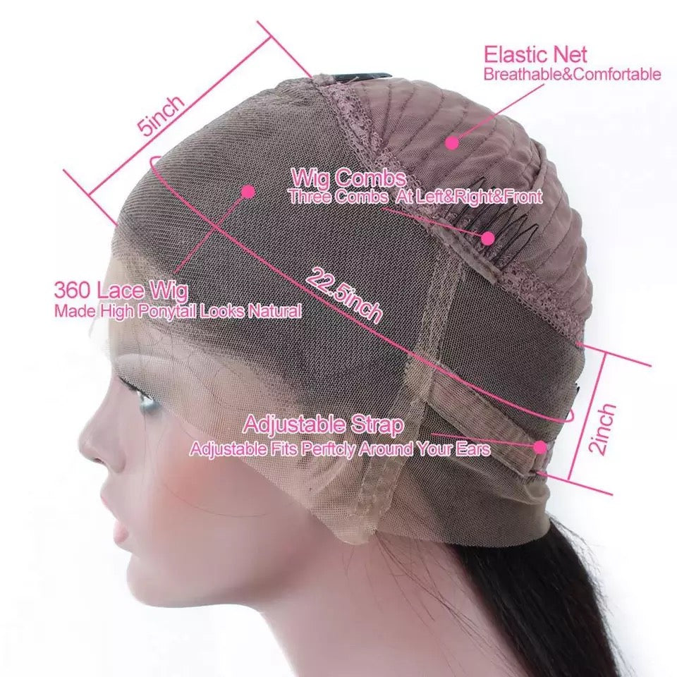 straight 360 wig cheap