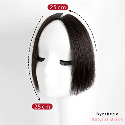 VAVANGA Long Bangs Clip in Hair Piece, Synthetic Hair Princess Bangs Thick Middle Part Bangs