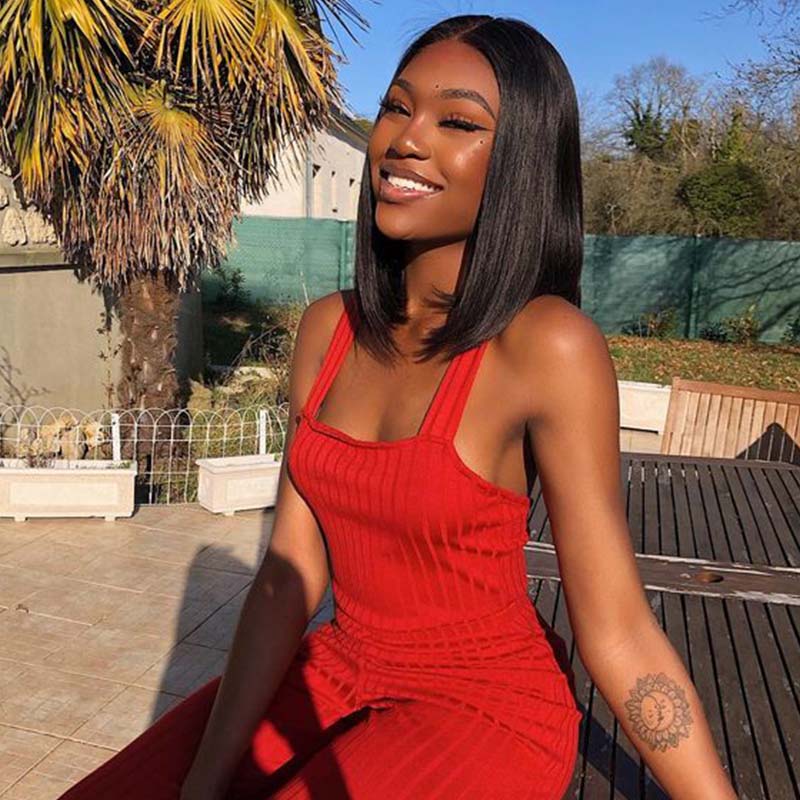 4x4 closure bob wig for african american