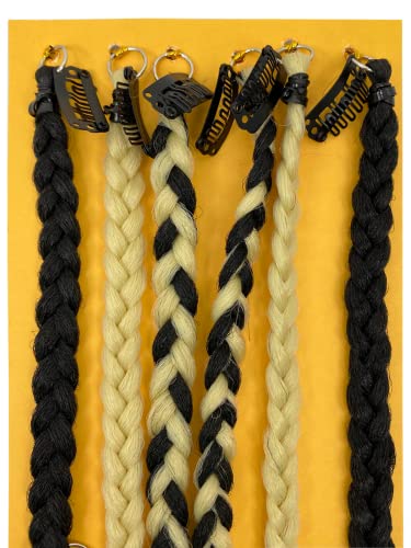 12inch Box Braid Hair Extensions 6pcs clip-in braid Ponytail