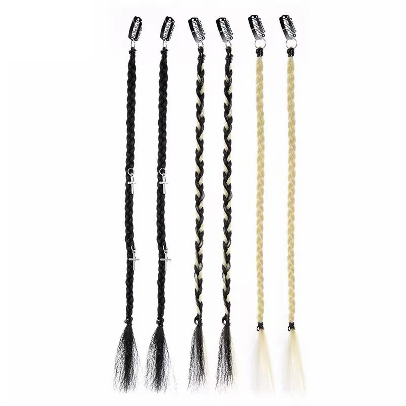12inch Box Braid Hair Extensions 6pcs clip-in braid Ponytail